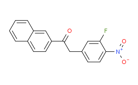 CAS No. 143306-63-2, 2-(3-Fluoro-4-nitrophenyl)-1-(naphthalen-2-yl)ethanone