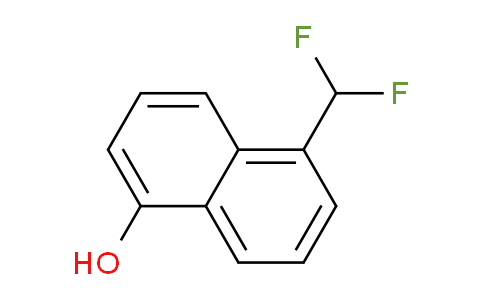 CAS No. 1261601-36-8, 1-(Difluoromethyl)-5-naphthol
