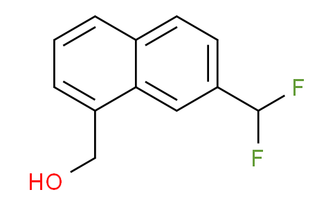 CAS No. 1261470-14-7, 2-(Difluoromethyl)naphthalene-8-methanol