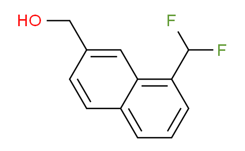 CAS No. 1261628-58-3, 1-(Difluoromethyl)naphthalene-7-methanol