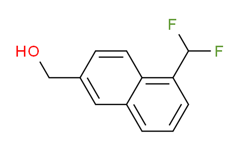 CAS No. 1261676-86-1, 1-(Difluoromethyl)naphthalene-6-methanol