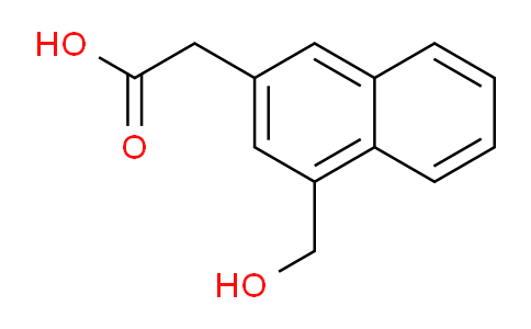 CAS No. 1261626-33-8, 2-(4-(Hydroxymethyl)naphthalen-2-yl)acetic acid