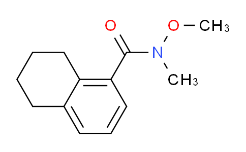 CAS No. 185957-97-5, 5,6,7,8-Tetrahydro-N-methoxy-N-methylnaphthalene-1-carboxamide