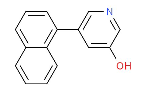 CAS No. 1261994-44-8, 5-(Naphthalen-1-yl)pyridin-3-ol