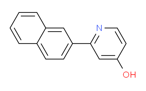 CAS No. 1261992-15-7, 2-(Naphthalen-2-yl)pyridin-4-ol