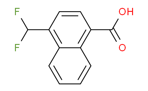 CAS No. 444914-16-3, 1-(Difluoromethyl)naphthalene-4-carboxylic acid