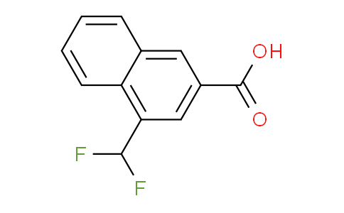 CAS No. 1261885-74-8, 1-(Difluoromethyl)naphthalene-3-carboxylic acid