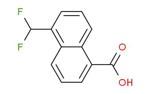 CAS No. 1261488-37-2, 1-(Difluoromethyl)naphthalene-5-carboxylic acid