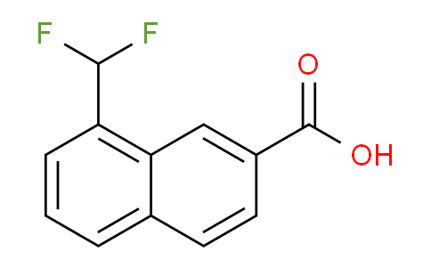 CAS No. 1261489-02-4, 1-(Difluoromethyl)naphthalene-7-carboxylic acid