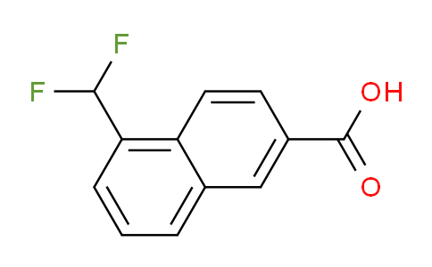 CAS No. 1261600-10-5, 1-(Difluoromethyl)naphthalene-6-carboxylic acid