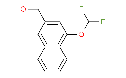 CAS No. 1261488-76-9, 1-(Difluoromethoxy)naphthalene-3-carboxaldehyde