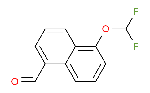 CAS No. 1261729-78-5, 1-(Difluoromethoxy)naphthalene-5-carboxaldehyde