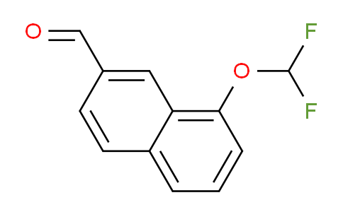 CAS No. 1261808-19-8, 1-(Difluoromethoxy)naphthalene-7-carboxaldehyde