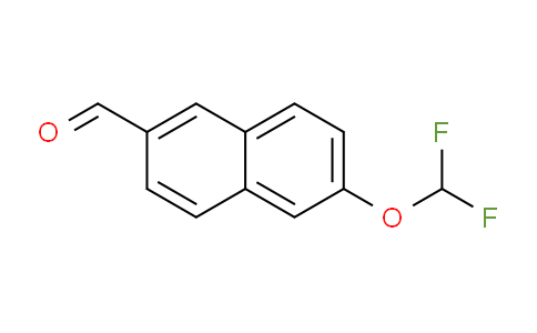 CAS No. 1261488-79-2, 2-(Difluoromethoxy)naphthalene-6-carboxaldehyde