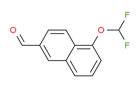 CAS No. 1261627-99-9, 1-(Difluoromethoxy)naphthalene-6-carboxaldehyde