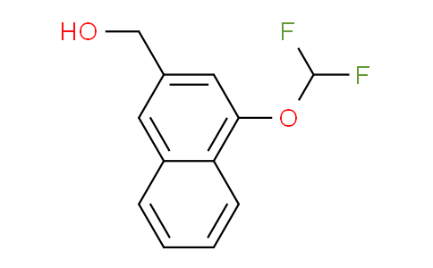 CAS No. 1261871-39-9, 1-(Difluoromethoxy)naphthalene-3-methanol