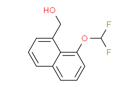 CAS No. 1261628-15-2, 1-(Difluoromethoxy)naphthalene-8-methanol