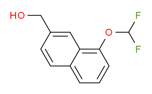 CAS No. 1261676-05-4, 1-(Difluoromethoxy)naphthalene-7-methanol