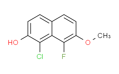 CAS No. 1447450-00-1, 1-Chloro-8-fluoro-7-methoxynaphthalen-2-ol