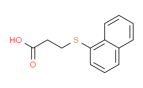 CAS No. 10446-72-7, 3-(Naphthalen-1-ylthio)propanoic acid
