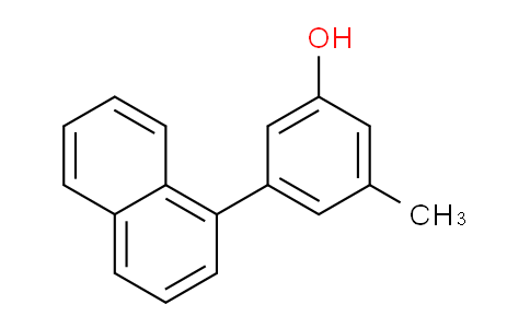 CAS No. 1261917-36-5, 3-Methyl-5-(naphthalen-1-yl)phenol