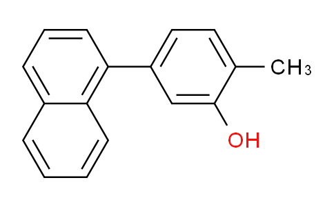 CAS No. 1261917-37-6, 2-Methyl-5-(naphthalen-1-yl)phenol