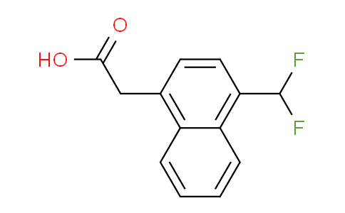 CAS No. 1261562-54-2, 1-(Difluoromethyl)naphthalene-4-acetic acid