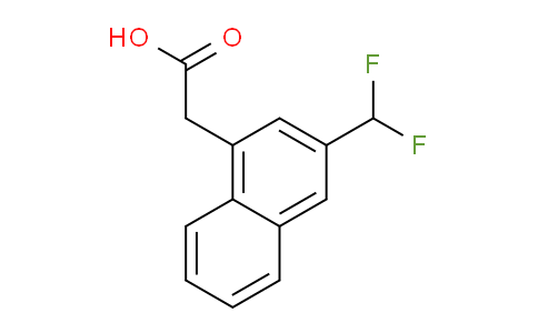 CAS No. 1261660-92-7, 2-(3-(Difluoromethyl)naphthalen-1-yl)acetic acid