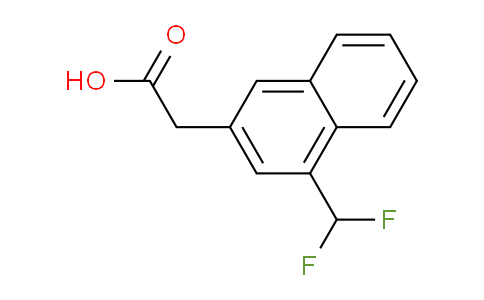 CAS No. 1261660-91-6, 1-(Difluoromethyl)naphthalene-3-acetic acid