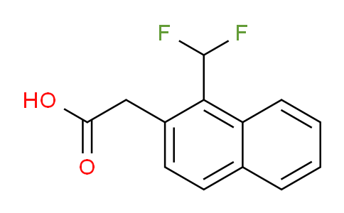 CAS No. 1261730-40-8, 1-(Difluoromethyl)naphthalene-2-acetic acid