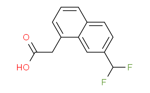 CAS No. 1261783-73-6, 2-(Difluoromethyl)naphthalene-8-acetic acid