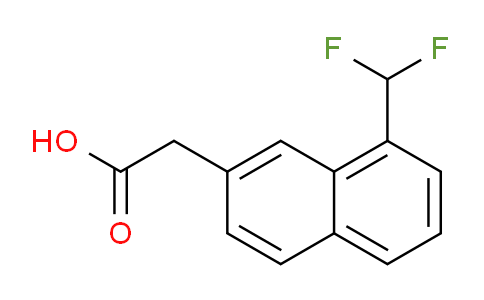 CAS No. 1261770-33-5, 1-(Difluoromethyl)naphthalene-7-acetic acid