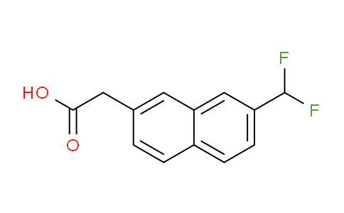 CAS No. 1261885-54-4, 2-(7-(Difluoromethyl)naphthalen-2-yl)acetic acid