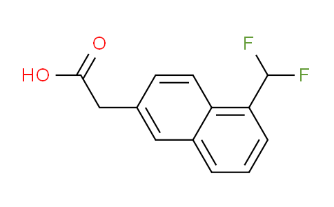 CAS No. 1261844-56-7, 1-(Difluoromethyl)naphthalene-6-acetic acid