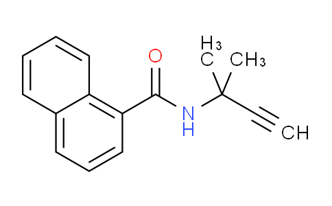 CAS No. 62696-26-8, N-(2-Methylbut-3-yn-2-yl)-1-naphthamide