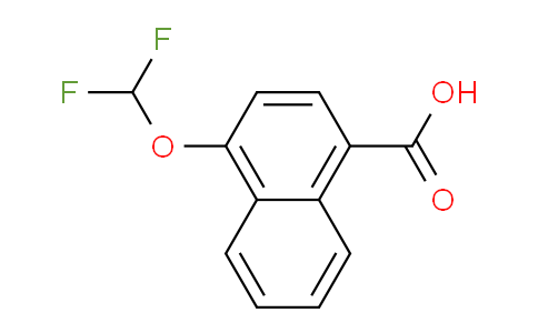 CAS No. 1261884-90-5, 1-(Difluoromethoxy)naphthalene-4-carboxylic acid