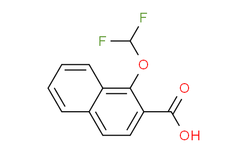 CAS No. 1261729-87-6, 1-(Difluoromethoxy)naphthalene-2-carboxylic acid
