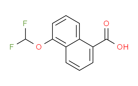CAS No. 1261599-73-8, 1-(Difluoromethoxy)naphthalene-5-carboxylic acid