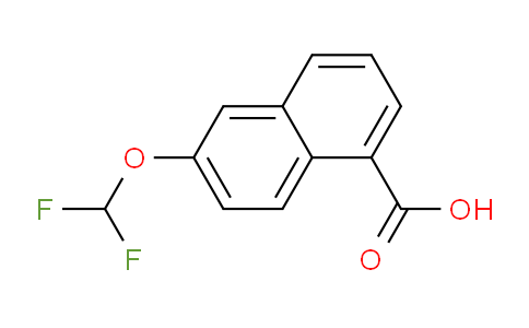 CAS No. 1261660-78-9, 2-(Difluoromethoxy)naphthalene-5-carboxylic acid