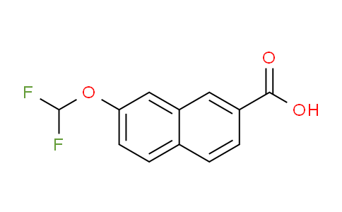 CAS No. 1261599-80-7, 2-(Difluoromethoxy)naphthalene-7-carboxylic acid