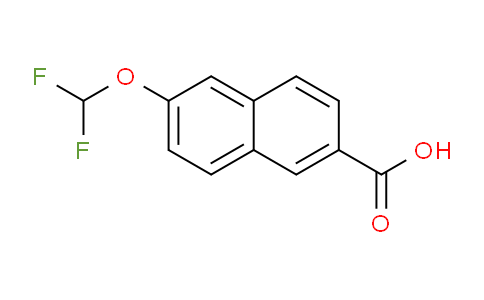 CAS No. 1261884-97-2, 2-(Difluoromethoxy)naphthalene-6-carboxylic acid