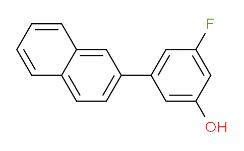 CAS No. 1261893-83-7, 3-Fluoro-5-(naphthalen-2-yl)phenol
