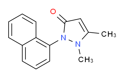 CAS No. 114669-16-8, 1,5-Dimethyl-2-(naphthalen-1-yl)-1H-pyrazol-3(2H)-one