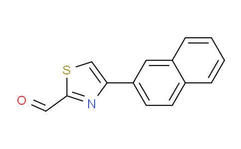 CAS No. 383140-93-0, 4-(Naphthalen-2-yl)thiazole-2-carbaldehyde