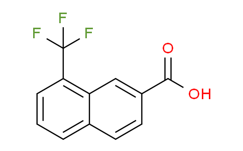 CAS No. 853017-67-1, 1-(Trifluoromethyl)naphthalene-7-carboxylic acid