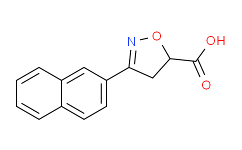 CAS No. 1038357-83-3, 3-(Naphthalen-2-yl)-4,5-dihydroisoxazole-5-carboxylic acid