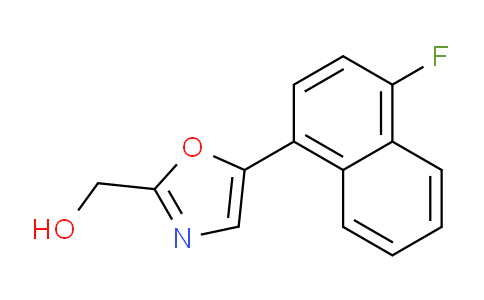 CAS No. 1394022-94-6, (5-(4-Fluoronaphthalen-1-yl)oxazol-2-yl)methanol