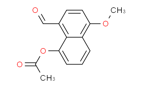 CAS No. 67243-02-1, 8-Formyl-5-methoxynaphthalen-1-yl acetate