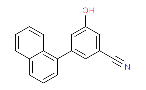 CAS No. 1262000-90-7, 3-Hydroxy-5-(naphthalen-1-yl)benzonitrile