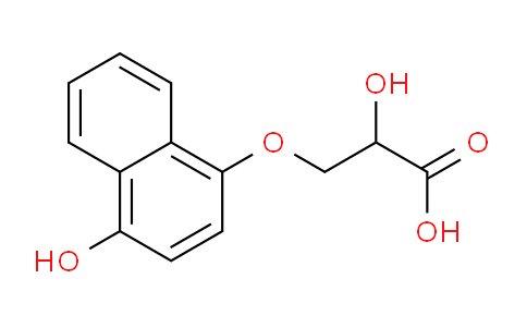 CAS No. 96848-85-0, 2-Hydroxy-3-((4-hydroxynaphthalen-1-yl)oxy)propanoic acid